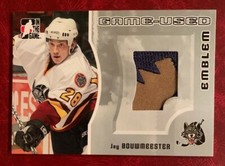 JAY BOUWMEESTER St. Louis Blues 2005-06 ITG GAME USED EMBLEM - Silver 1 of 30