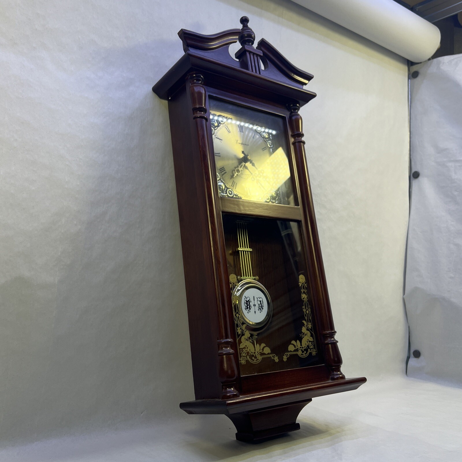 PENDULUM WALL CLOCK EMPEROR QUARTZ WESTMINSTER CHIME eBay