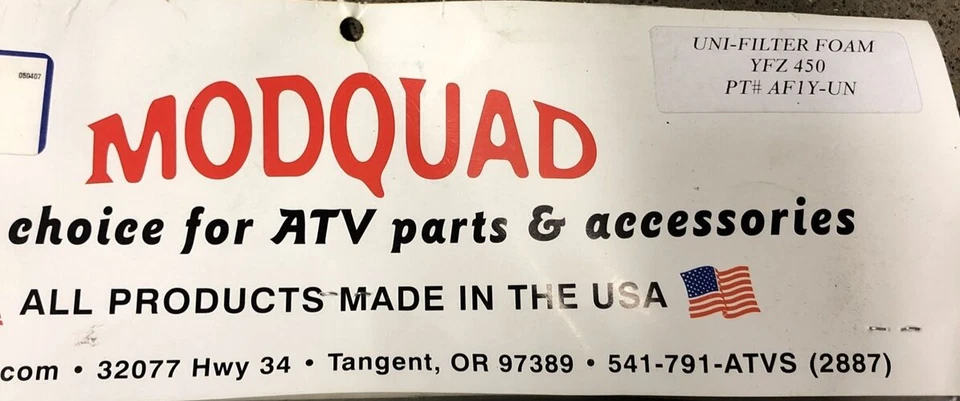 FILTRO DE AIRE MODQUAD SISTEMA DE FLUJO DE AIRE FILTRO DE ESPUMA REPUESTO YAMAHA YFZ450 YFZ 450 Foto 2 de 4