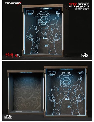 Figura de acción Iron Man Mark38 modelo escala 1/12 súper caja de aleación luz móvil nueva - Imagen 16 de 18