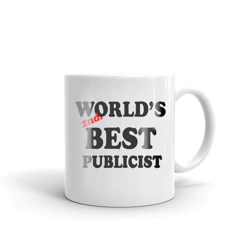 World's 2nd Best Publicist Coffee Tea Ceramic Mug Office Work Cup Gift