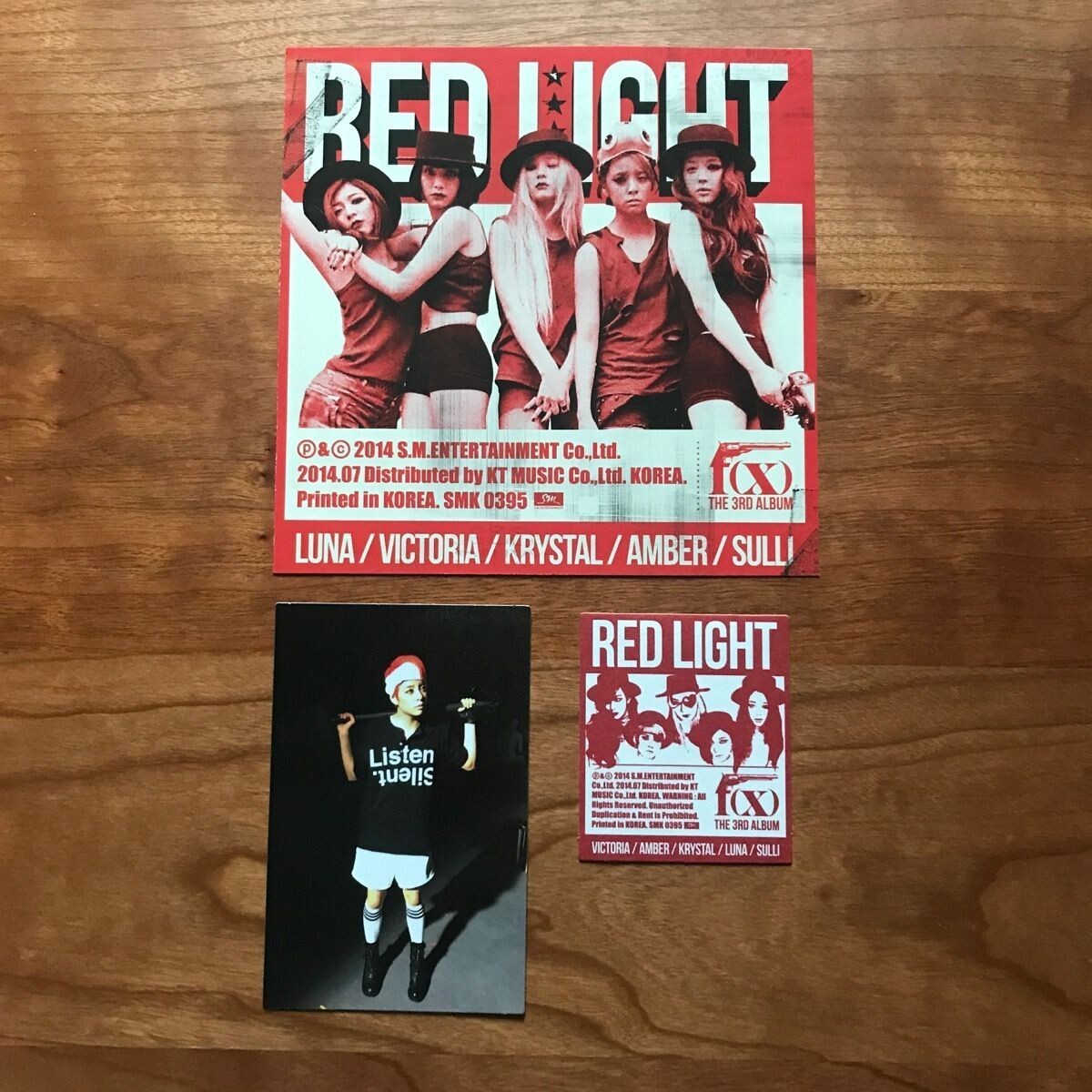 f(x) The 3rd Album CD Red Light Photocard Korea Press Wild f(x) The 3rd Album CD Red Light Photocard Korea Press Wild