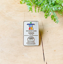 2010 Vancouver Winter Olympics British Columbia Pin Metal & Enamel Rectangle NEW