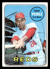 1969 Topps Baseball Card #295 Tony Perez