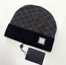 Black designer LV Beanie