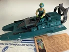 Vintage GI Joe Water Moccasin Vehicle 100% Complete, Copperhead Figure 1984