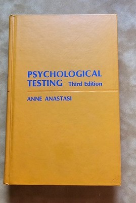 Psychological Testing Third Edition - Anastasi, Anne 1969-01-01   Macmillan - Go