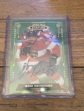 2021-22 Stature Hockey SAM REINHART Green On Card Auto /50 #22 Florida Panthers