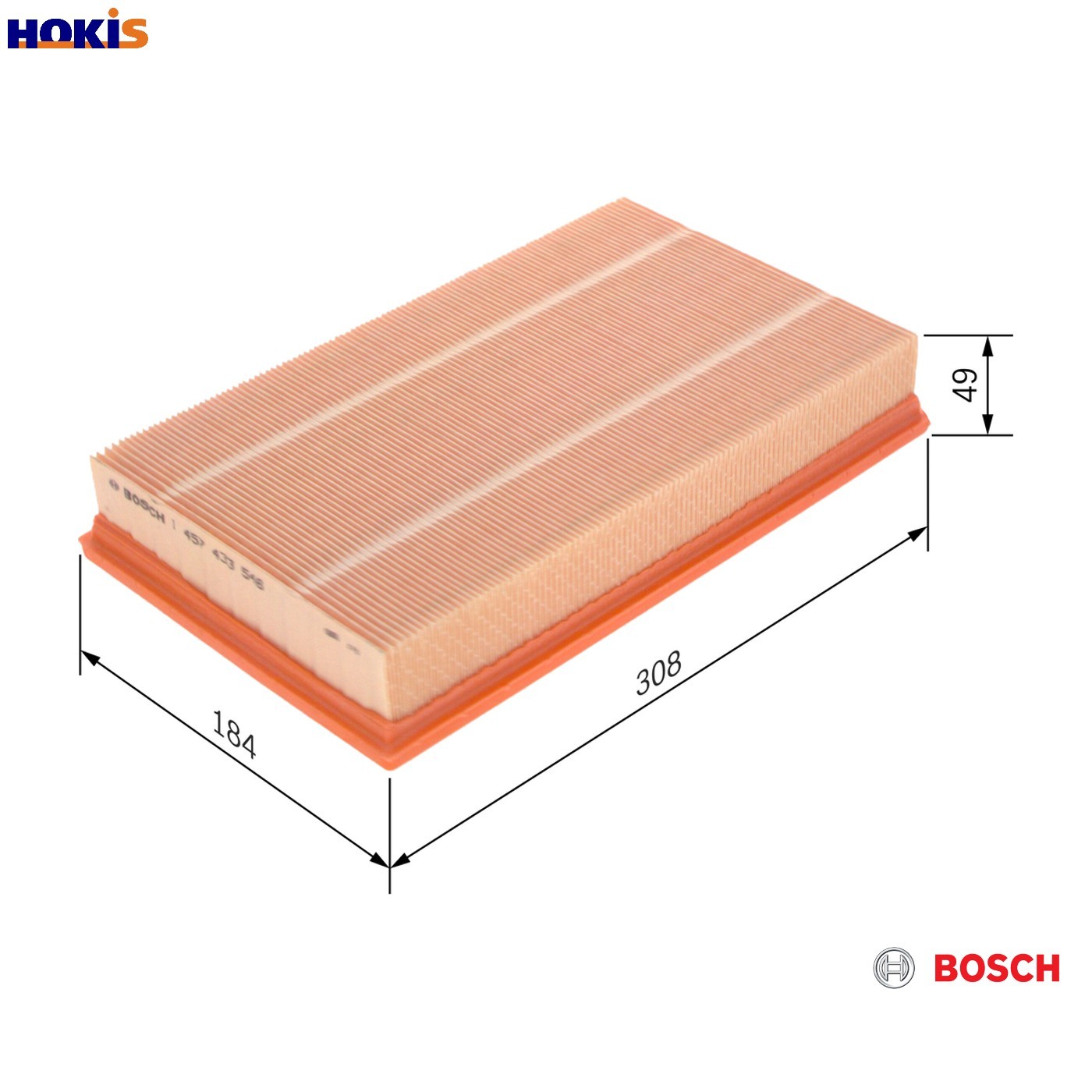 Air Filter fits JAGUAR XJ X308 4.0 97 to 03 Bosch NJA3558AA 3W839601AA Quality - Image 27