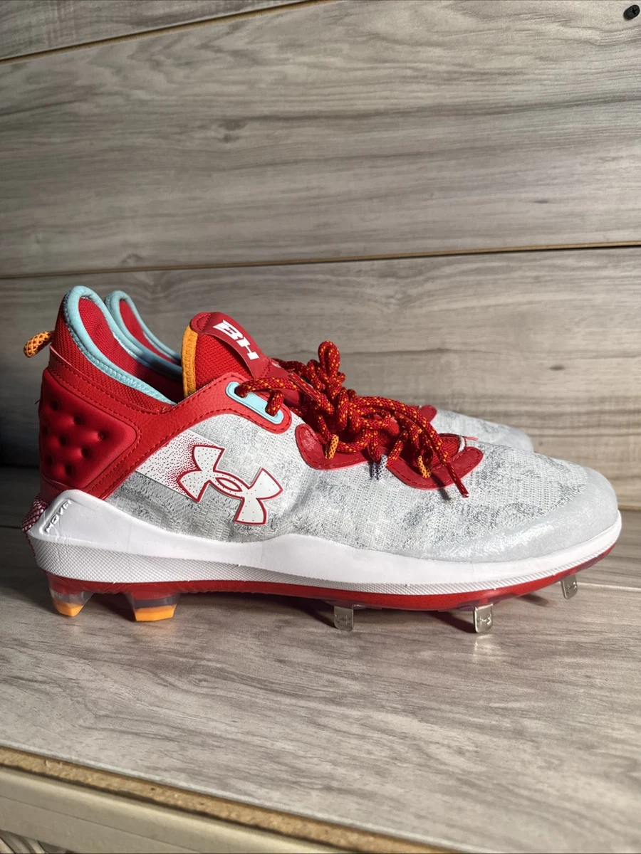 Under Armour Harper 8 ST Low White Red for sale | eBay
