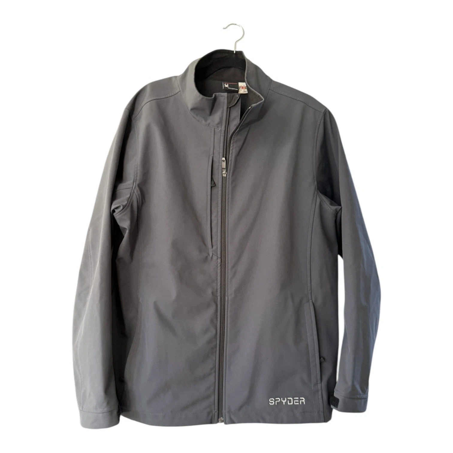 SPYDER Men’s Elevation Softshell Jacket Size XL Outdoor Winter Casual Gray