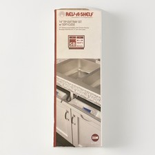 Rev-A-Shelf 14in Tip-Out Tray Set Soft Close Kitchen Sink Cabinet Organizer