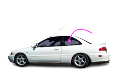 Fits: 93-1996 Dodge/Plymouth,Eagle Summit & Mitsubishi Mirage Left Quarter Glass