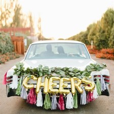 1 pc Gold 40" LETTERS Festive Mylar Foil Balloon Party Birthday Decorations