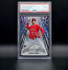 2018 Topps Stadium Club Shohei Ohtani Beam Team Rookie Card PSA 9. rookie card picture
