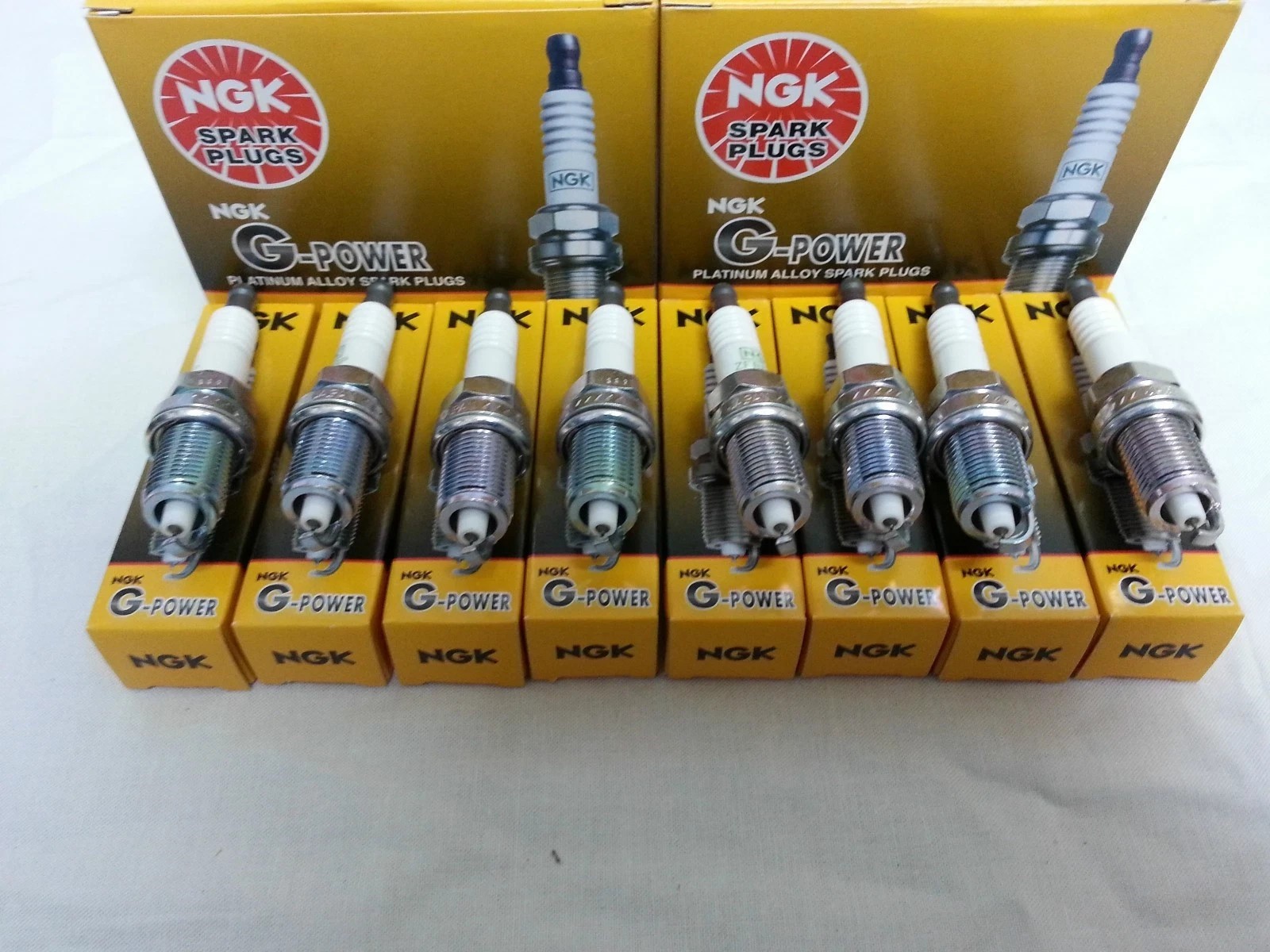 8-New NGK G-Power Platinum Spark Plugs BCPR5EGP #7086 Made in Japan