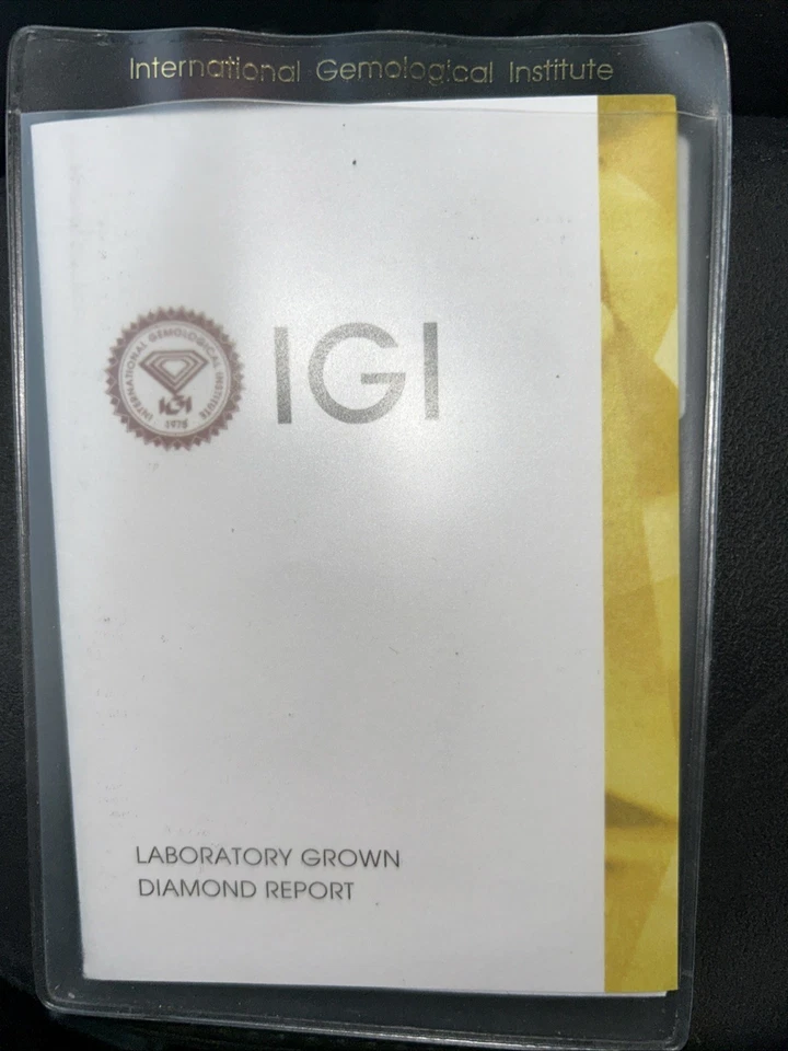 .89 Carat IGI Lab Grown Engagement Ring Size 10 W/ Certificate & Box - Image 2 of 4