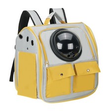 Pet Portable Travel Backpack Carrier for Small Cat Pet Dog Yellow