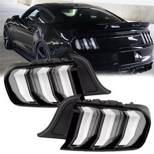 Set Led Tail Lights For 2015-2022 Ford Mustang Euro Style W/ Sequential Signals