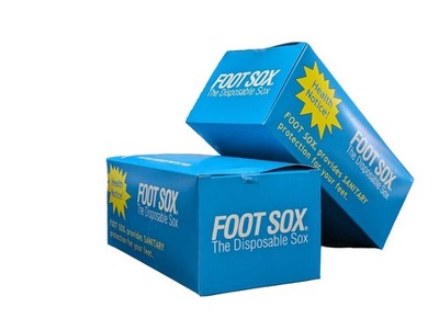 Foot Sox - The Disposable Sanitary Socks | Beige, Unisex (144 Sox/Box)