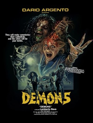 Demons Movie Poster Italian Horror Retro Art