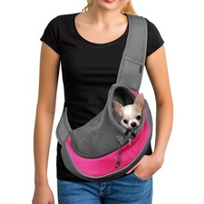 Pet Sling Carrier for 2-5 lbs Small Dogs Cats Hands-Puppy Carrier with Sa...