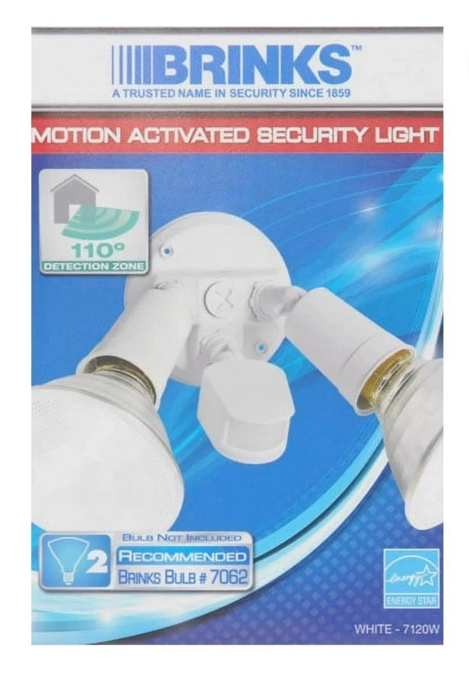 Bundle Of 2 ! Brink's Motion Activated Security Light, 110 Degree Detection Zone - Image 2 of 4