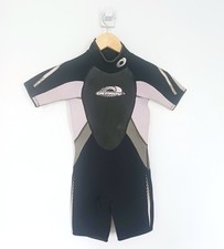 Osprey Wetsuit Shorty Junior Size Small Black Swimming Rubber Suit Childrens