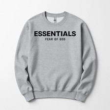 ESSENTIALS Sweatshirt Unisex   Soft Cotton Blend, Unisex Style