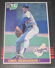 Orel Hershiser 1985 Leaf Baseball #38 Los Angeles Dodgers MLB Rookie Card RC . rookie card picture