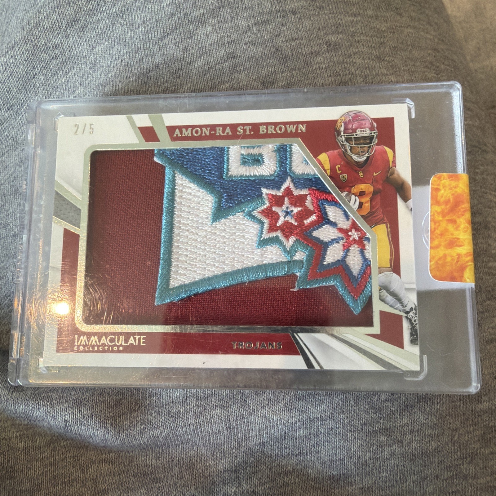 Amon-Ra St. Brown Panini Immaculate Collection Collegiate Immaculate Jumbos #IJAS Base