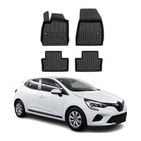 Omac Gummi FußMatten FüR Renault Clio 2019-2025 Premium TPE Automatten 4Tlg