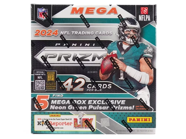 2024 Panini Prizm NFL Football Mega Box Neon Green Pulsars