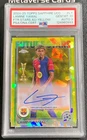 2024 Topps Chrome UCC Sapphire Future Stars Lamine Yamal Yellow Auto /75 PSA 10