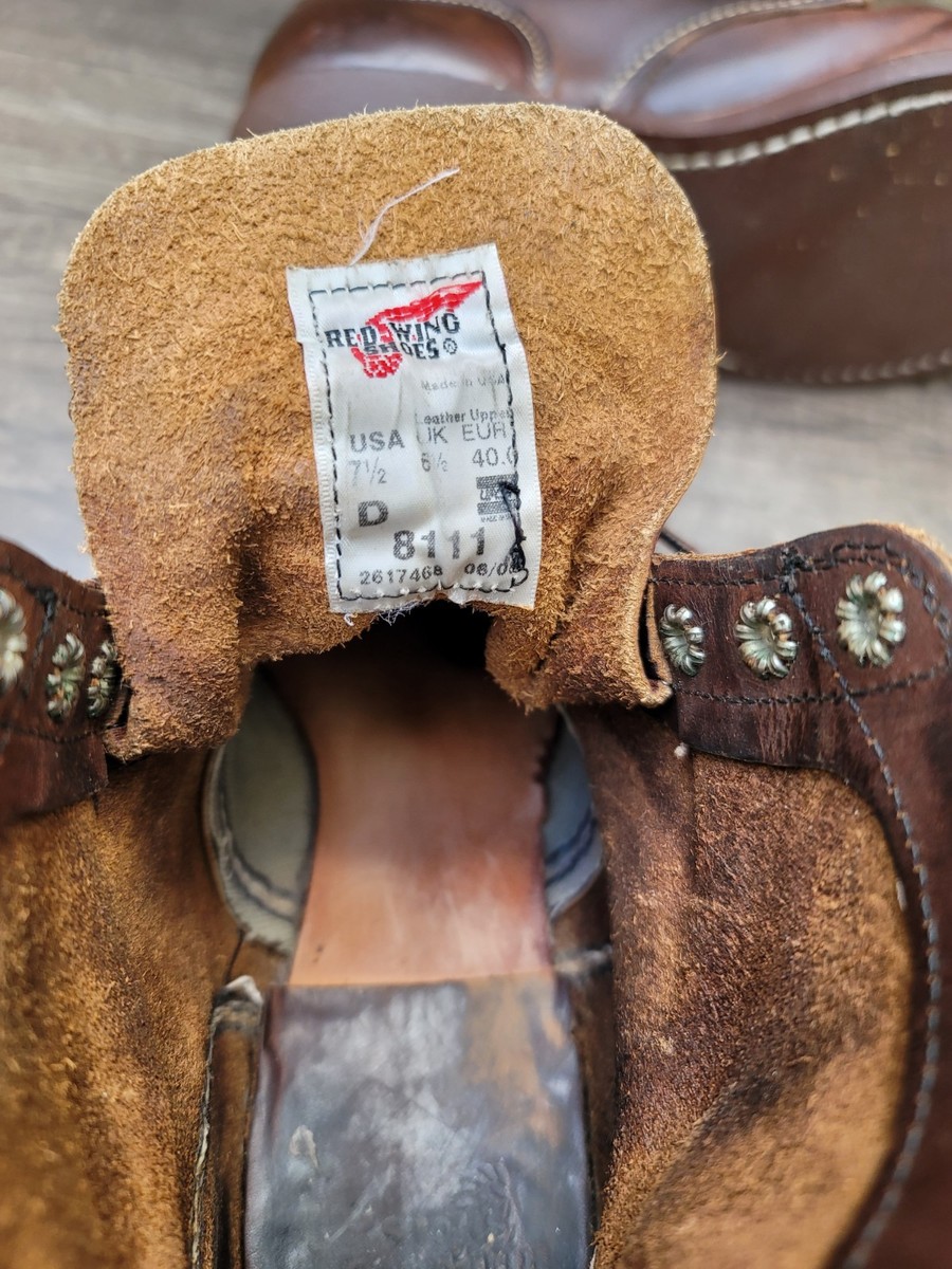 Red Wing Iron Ranger 8111 Men's Brown Leather Boots Size 7.5 D. | eBay