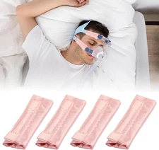 4 Pack Satin CPAP Mask Strap Covers, Silk CPAP Strap Covers Comfortable CPAP Str