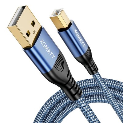 USB Druckerkabel 3M USB A auf B geflochten Drucker Scanner kompatibel Canon H...
