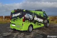 Heck DachträGer + Led Passend FüR Vauxhall Opel Vivaro 2014 - 2019 Van Edelstahl