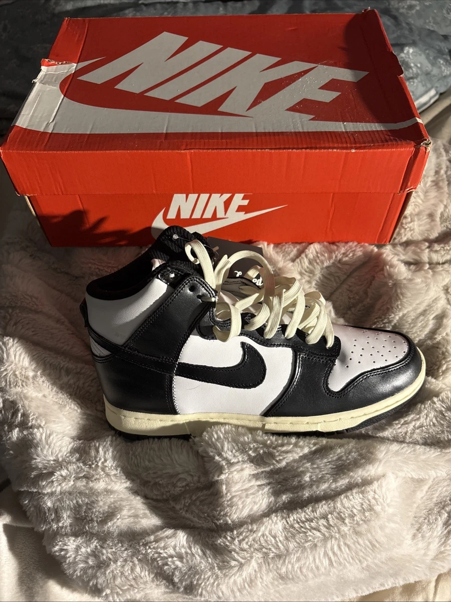 Preços baixos em Nike Dunk High Vintage Black W | eBay
