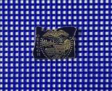 OREGON State Flag Map Outline Shaped Travel Souvenir Enamel Lapel Hat Pin