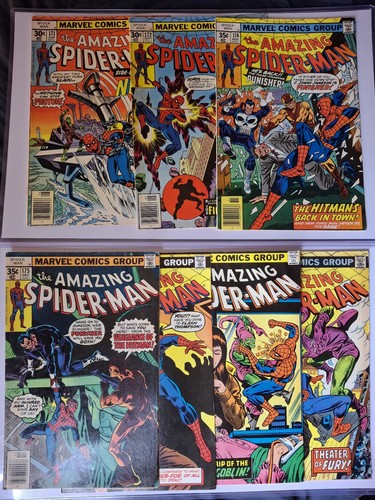 Amazing Spider-Man #171 172 174 175 176 178 179 ~ Lot of 7 ~FN to VF Marvel 1977