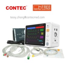 Portable CMS1000 Patient Monitor ICU Vital Signs Machine ECG NIBP SPO2 RESP TEMP