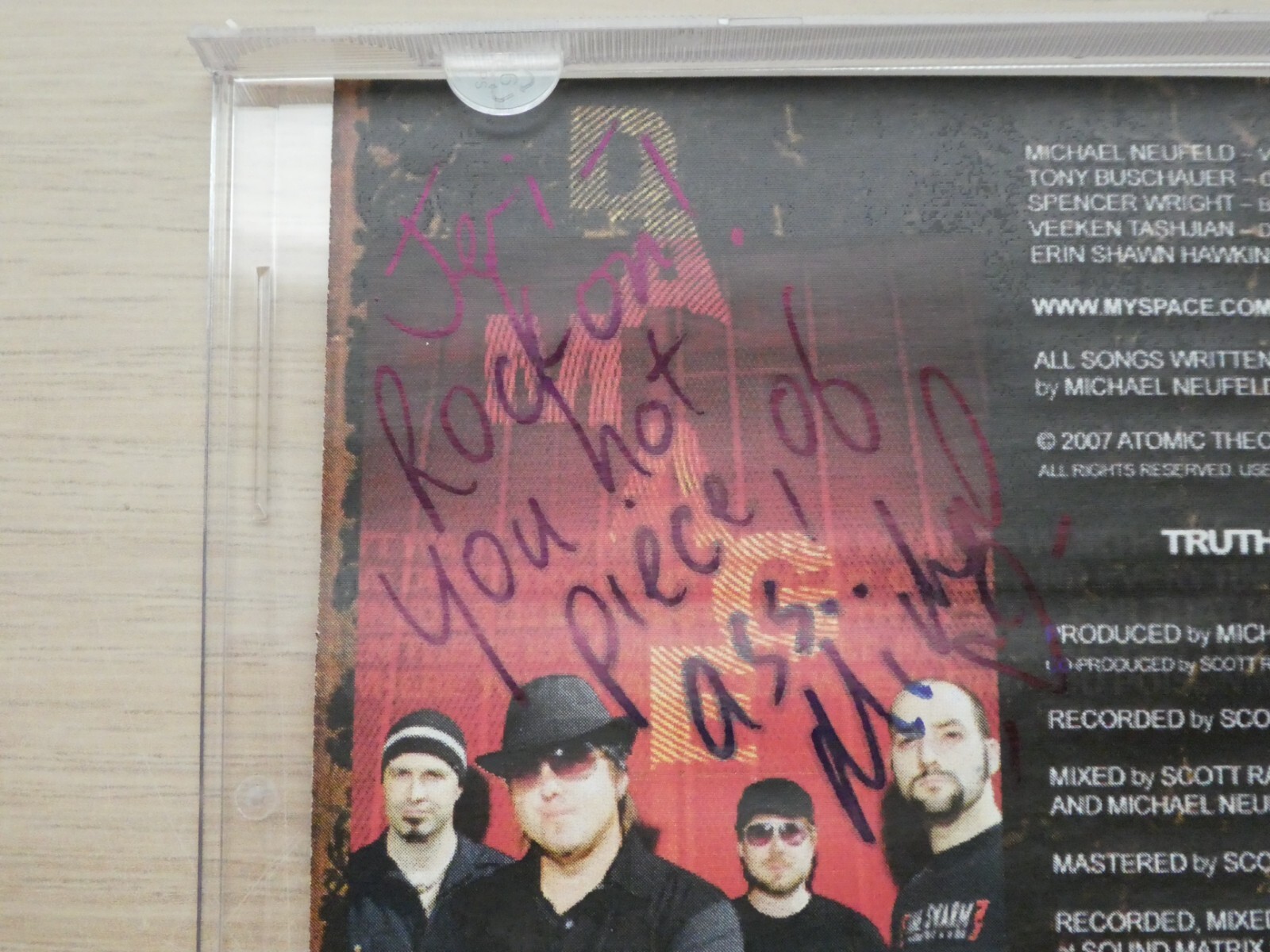 Truth & Consequence Damage CD 2008 Hard Rock Rare CD-R