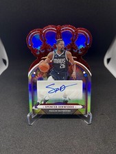 Spencer Dinwiddie 22-23 CROWN ROYALE AUTOGRAPH Red DIE CUT AUTO /35 Dallas Mavs