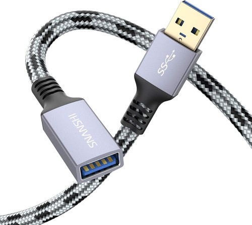 SNANSHI 3ft USB 3.0 Extension Cable – Compatible with Webcam, Printer, USB Devic - 第 1/7 張圖片