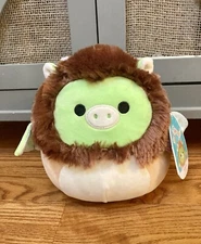 Desmond the Dragon 8 Inch Squishmallow NWT Brown Plush Toy