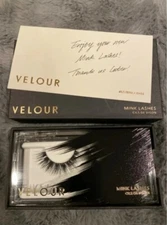 NEW Velour Reusable Mink Eyelashes - Brand New 25 Uses SEE THROUGH Cruelty FREE