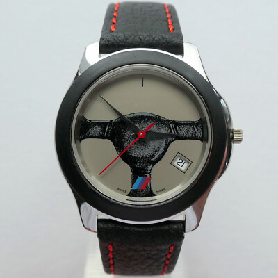 BMW M Power M3 E30 Motorsport Racing Technik Steering Wheel Car Accessory Watch