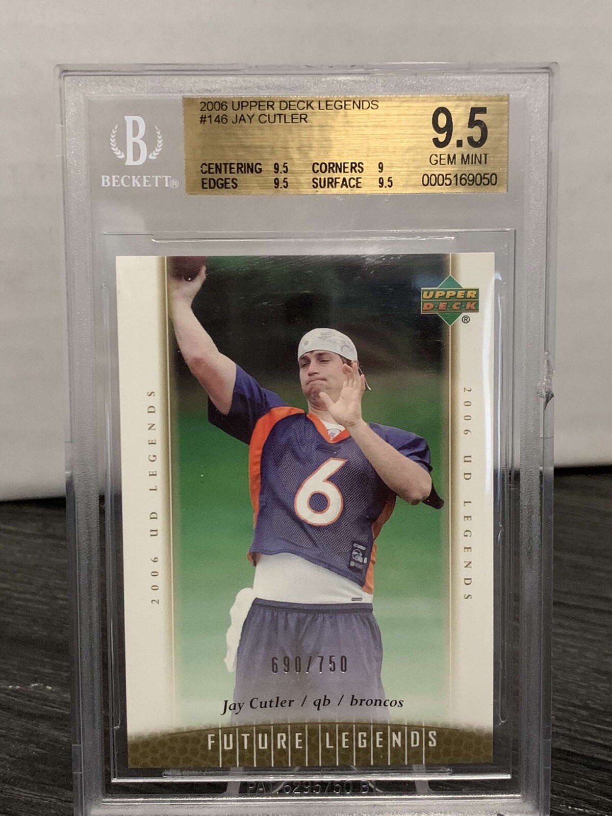 Jay Cutler Upper Deck Legends #146 Base