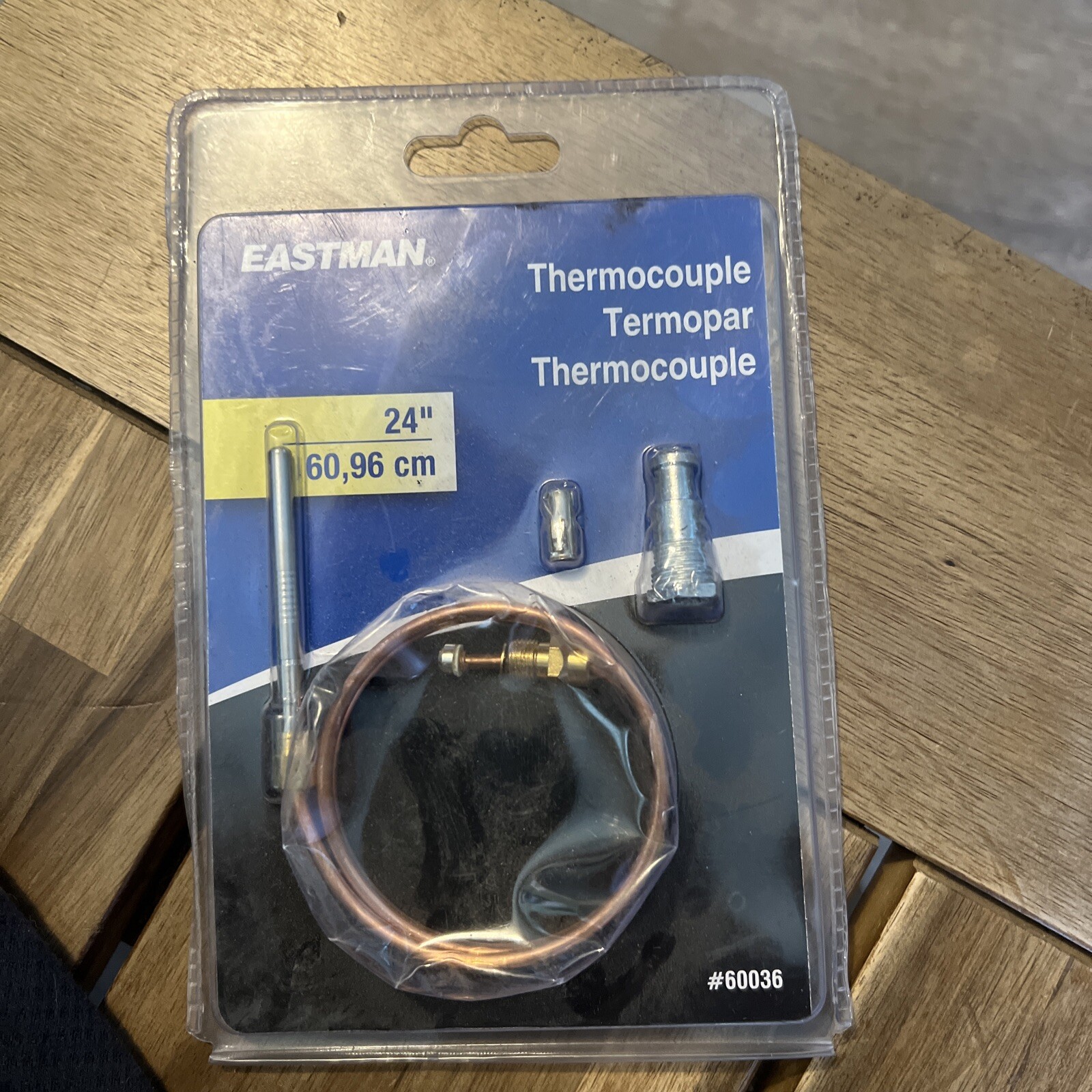Eastman 60036 Thermocouple with Adapter Fitting Gas Water Heaters 24